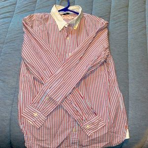 Brooks Brothers Long Sleeve Seersucker Button Up